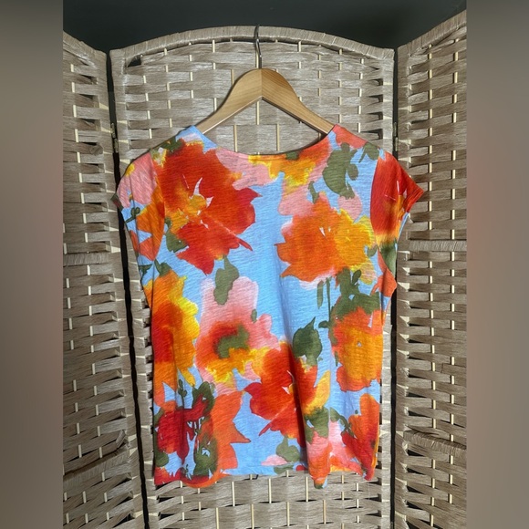 Joie Floral Tropical Linen Blend Two Piece Set - Size Medium - Picture 6 of 12